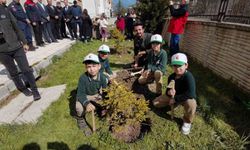 İlkokul öğrencileri fidan dikti