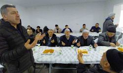 Köy halkı geleneksel bayram yemeğinde buluştu