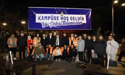 Rektör Özölçer öğrencilerle iftar sofrasında buluştu