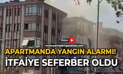 Apartmanda yangın alarmı: İtfaiye seferber oldu