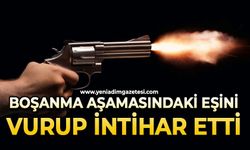 Boşanma aşamasındaki eşini vurduktan sonra canına kıydı