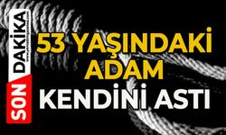 53 yaşındaki adam kendini astı