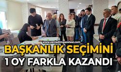 Başkanlık seçimini 1 oy farkla kazandı