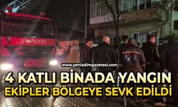 4 katlı apartmanda yangın: Yaralılar var