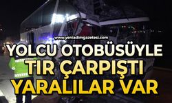 Yolcu otobüsü ile tır çarpıştı: Yaralılar var