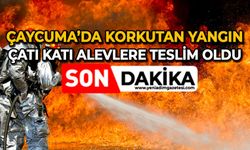 Çaycuma’da korkutan yangın: Çatı katı alevlere teslim oldu