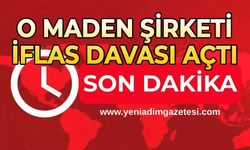 O maden şirket iflas davası açtı