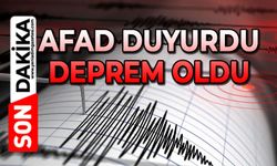 AFAD duyurdu: Deprem oldu