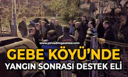 Gebe Köyü’nde yangın sonrası destek eli