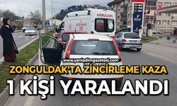 Zonguldak'ta zincirleme kaza: 1 kişi yaralandı