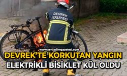 Devrek’te korkutan yangın: Elektrikli bisiklet kül oldu