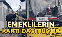 Emeklilerin kartı dağıtılıyor