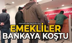 Emekliler bankaya koştu