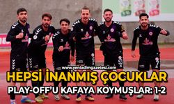 Hepsi inanmış çocuklar: Play-Off’u kafaya koşmuşlar :1-2