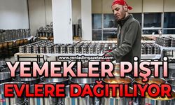 Yemekler pişti: Evlere dağıtılıyor