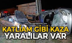Katliam gibi kaza ortalık savaş alanına döndü: Yaralılar var