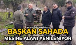 Başkan sahada: Mesire Alanı yenileniyor