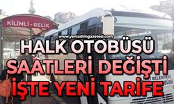 Halk Otobüsü saatleri değişti: İşte yeni tarife