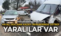 Hatalı sollama kazayı beraberinde getirdi: Yaralılar var