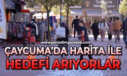 Çaycuma’da harita ile hedefi arıyorlar