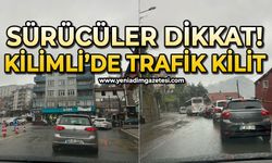 Sürücüler dikkat: Kilimli'de trafik kilit!