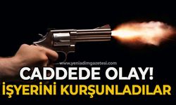 İş yerini kurşunladı