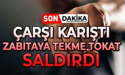 Çarşı karıştı: Zabıtaya tekme tokat saldırdı