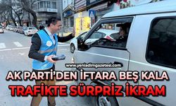 AK Parti’den iftara beş kala trafikte sürpriz ikram