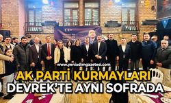 AK Parti kurmayları Devrek’te aynı sofrada