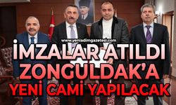 İmzalar atıldı: Zonguldak’a yeni cami yapılacak