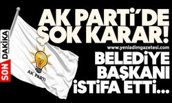 AK Parti'de şok! Belediye Başkanı istifa etti