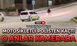 'Dur' ihtarına uymayan motosikletli böyle kaçtı