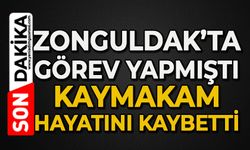 Zonguldak’ta görev yapmıştı: Kaymakam hayatını kaybetti