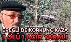 Ereğli'de korkunç kaza: 1 ölü, 1 ağır yaralı