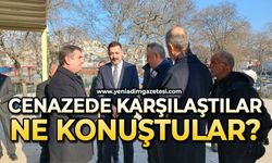 Cenazede karşılaştılar: Ne konuştular?