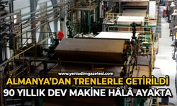 Almanya’dan trenlerle getirildi: 90 yıllık dev makine hâlâ ayakta