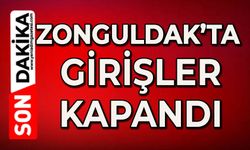 Zonguldak'ta o bölgeye girişler kapatıldı