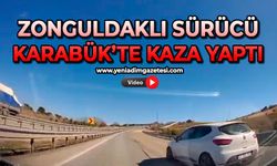Zonguldaklı sürücü Karabük’te kaza yaptı