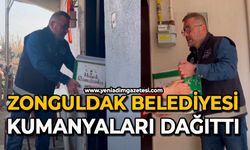 Zonguldak Belediyesi kumanyaları dağıttı