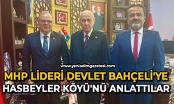 MHP Lideri Devlet Bahçeli'ye Hasbeyler Köyü'nü anlattılar