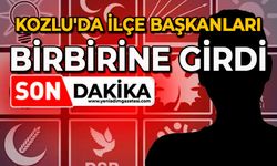 Kozlu'da İlçe Başkanları birbirine girdi