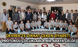 Devrek’te dikkat çeken ziyaret: Protokol çocuklarla bir araya geldi