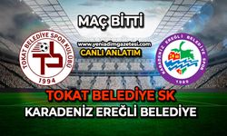 Tokat Belediyespor - Karadeniz Ereğli Belediyespor karşılaşması sona erdi