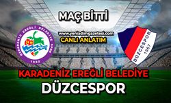 Karadeniz Ereğli Belediyespor – Düzcespor karşılaşması sona erdi