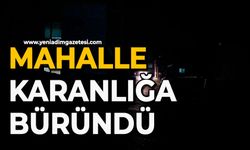 Mahalle karanlığa büründü