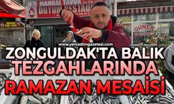Zonguldak'ta balık tezgahlarında Ramazan mesaisi sürüyor