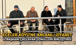 Eceler Köyü’ne anlamlı ziyaret: İl Başkanı Çağlayan gönülleri birleştirdi