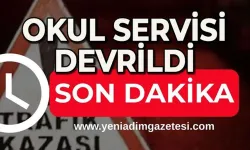 Öğrenci servisi kaza yaptı