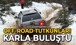 Off-Road tutkunları karla buluştu