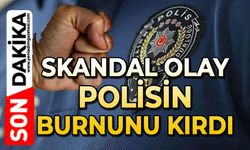 Skandal olay: Polisin burnunu kırdı
